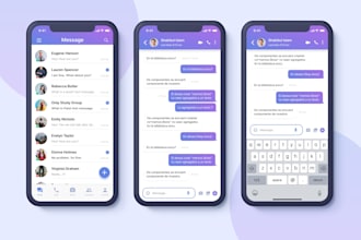 build a chat, messaging app, text message app, sms alert app, secret chat app