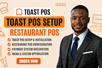 toast pos setup, restaurant pos, installation, configuration