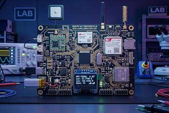 design iot rf pcb with GSM gps lora and wireless modules