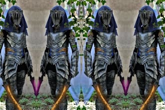 custom anime cosplay creation 3d wearable dark knight fantasy game cosplay armor