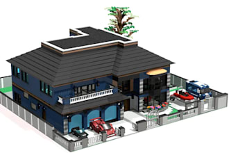 design detail lego moc in bricklink studio with part list and pdf instructions