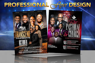 design church flyer, event flyer design
