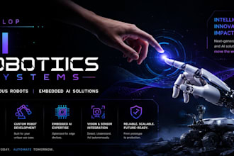 develop ai robotics systems, autonomous robots  embedded ai solutions