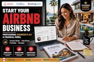 airbnb short term rental property management business plan financial model