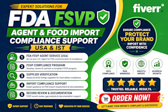 provide fda fsvp agent and food import compliance support USA