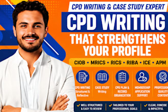 professional cpd writing and case study support for ciob, rics and apc
