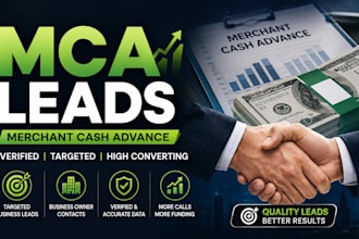 generate verified merchant cash advance mca leads for business funding
