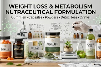formulate weight loss and metabolism support nutraceutical products