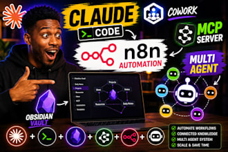 setup claude code cowork mcp server n8n automation obsidian vault multi agent