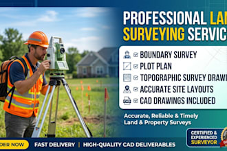 create accurate topography, construction layout, boundary survey, engineering