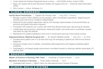 create an ats optimized resume