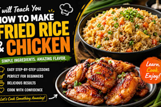 teach you how to make fried rice and chicken