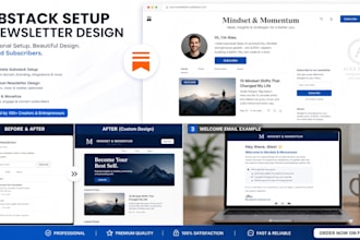 do a professional substack setup and substack page for your newsletter