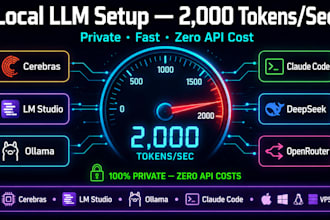setup cerebras lm studio open webui local llm n8n claude code ollama openrouter
