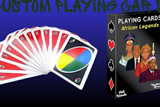 design a professional custom trading card game with unique characters and mech