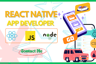 be your react native app developer for custom ios and android development