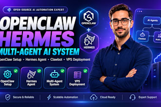 setup openclaw hermes multi agent ai open claw ai agent clawbot vps server