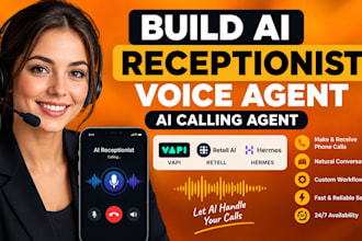 build ai receptionist voice agent ai calling agent vapi retell hermes ai agent