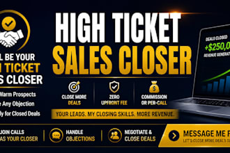 provide sales consulting and help you close more deals