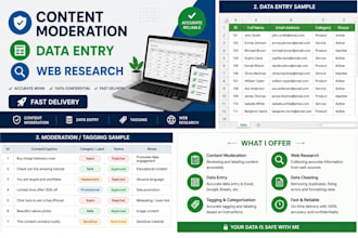 do content moderation, data labelling and web research