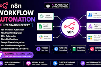 n8n workflow automation ai CRM slack google sheets openai integration expert