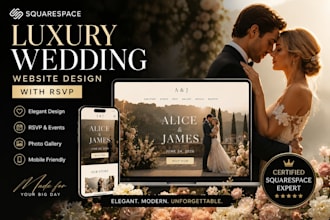design elegant squarespace wedding website wedding rsvp