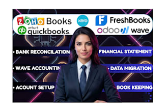 do data migration on zohobooks freshbooks quickbooks xero odoo wave
