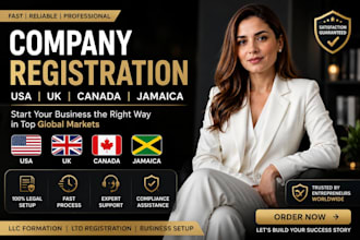 register your company in jamaica, canada, USA and UK
