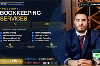 do your bookkeeping and cleanup your books using quickbooks