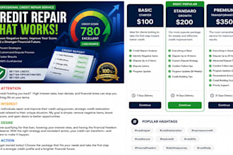 repair and improve your credit profile for better financial opportunities
