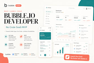 build bubble io app, saas website and bubble mvp, bubble ai chatgpt apps