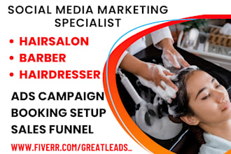 promote hairstylist salon hairdresser beauty barber via social media marketing