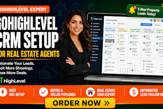 set up gohighlevel CRM pipeline for real estate agents