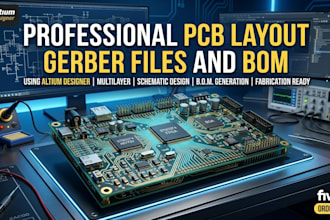 create professional pcb layouts gerber files and bom in altium designer