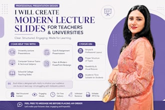 create modern lecture slides for teachers and universities