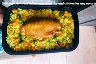 cook delicious homemade fried rice and chicken for any occasion