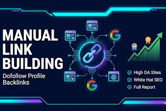 manual link building and dofollow profile backlinks for SEO