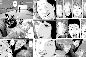 draw manga anime art light novel manga illustrations webtoon manga cover artist