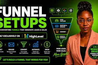 gohighlevel sales funnel, ghl funnel, ghl website, ghl automation setup