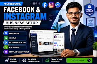 create and setup facebook business page