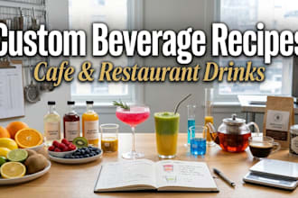 develop unique soft drink and flavored beverage recipes