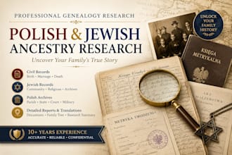 make genealogy research on polish and jewish family history, ancestry  records
