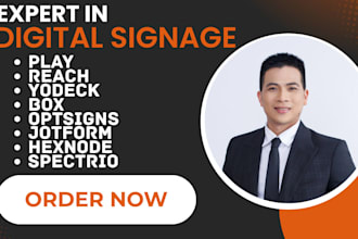 do digital signage crm play reach yodeck box optsigns jotform hexnode spectrio