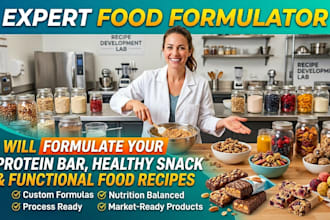 formulate protein bar, healthy snack and functional food recipes