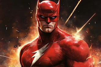 superhero character for comics