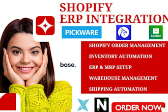 setup shopify orders and shipping inventory erp mrpeasy xorosoft pickware katana