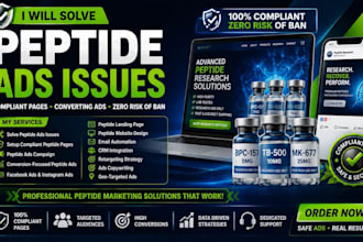 solve peptide ads issues, run peptide ads marketing campaign