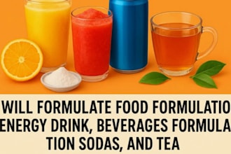 formulate functional food, protein bars, powders, and hydration drink recipes