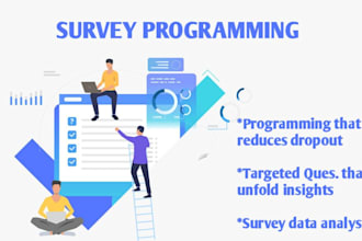 online survey design, programming and questionaire in qualtrics and surveymonkey