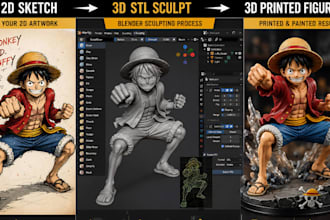turn your 2d image sketch picture to 3d printable model stl to 3mf bambu lab